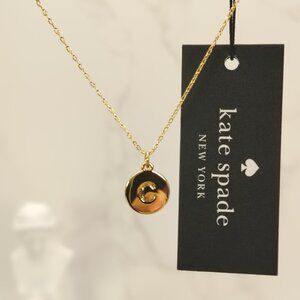 Kate Spade letter C Initial pendant necklace
